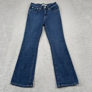 Levi's 725 Jeans Womens 27 Blue High Rise Bootcut Slim Stretch Denim